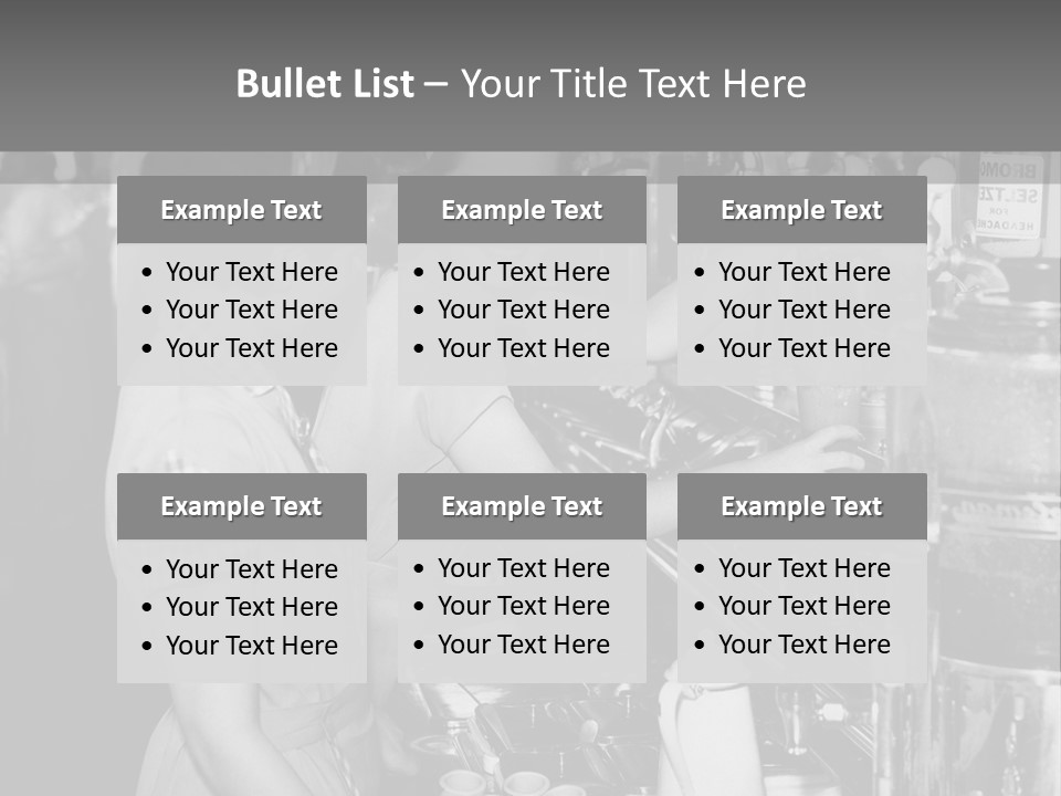 Globe Downtown Grey PowerPoint Template