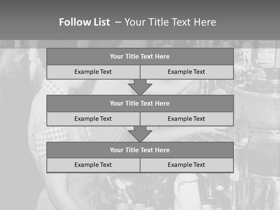 Globe Downtown Grey PowerPoint Template