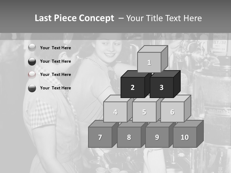 Globe Downtown Grey PowerPoint Template