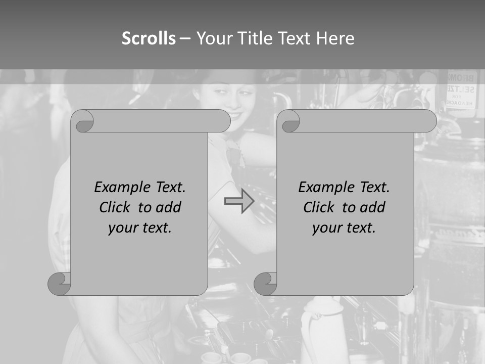 Globe Downtown Grey PowerPoint Template