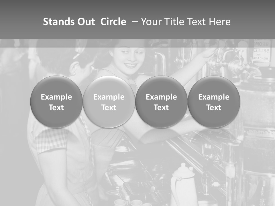 Globe Downtown Grey PowerPoint Template