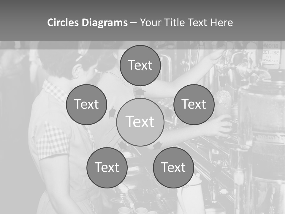 Globe Downtown Grey PowerPoint Template