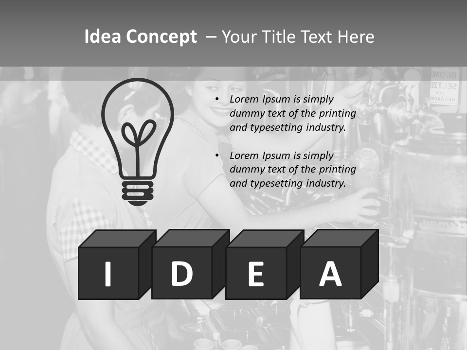 Globe Downtown Grey PowerPoint Template