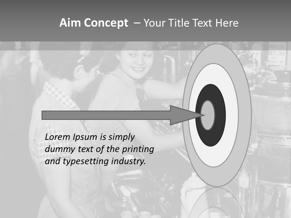 Globe Downtown Grey PowerPoint Template