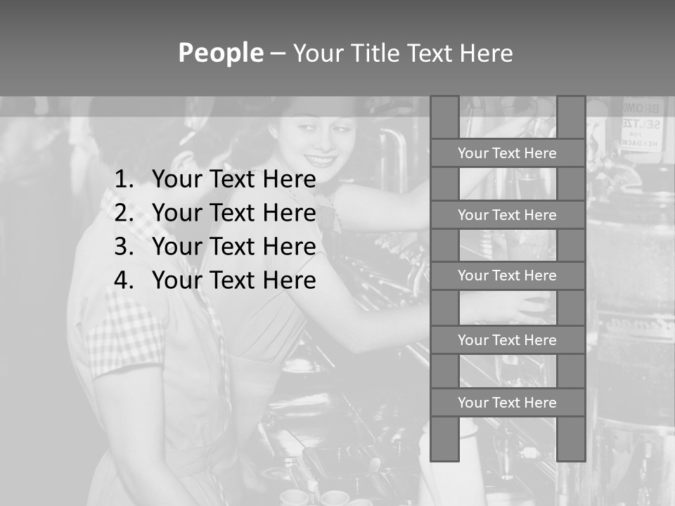 Globe Downtown Grey PowerPoint Template