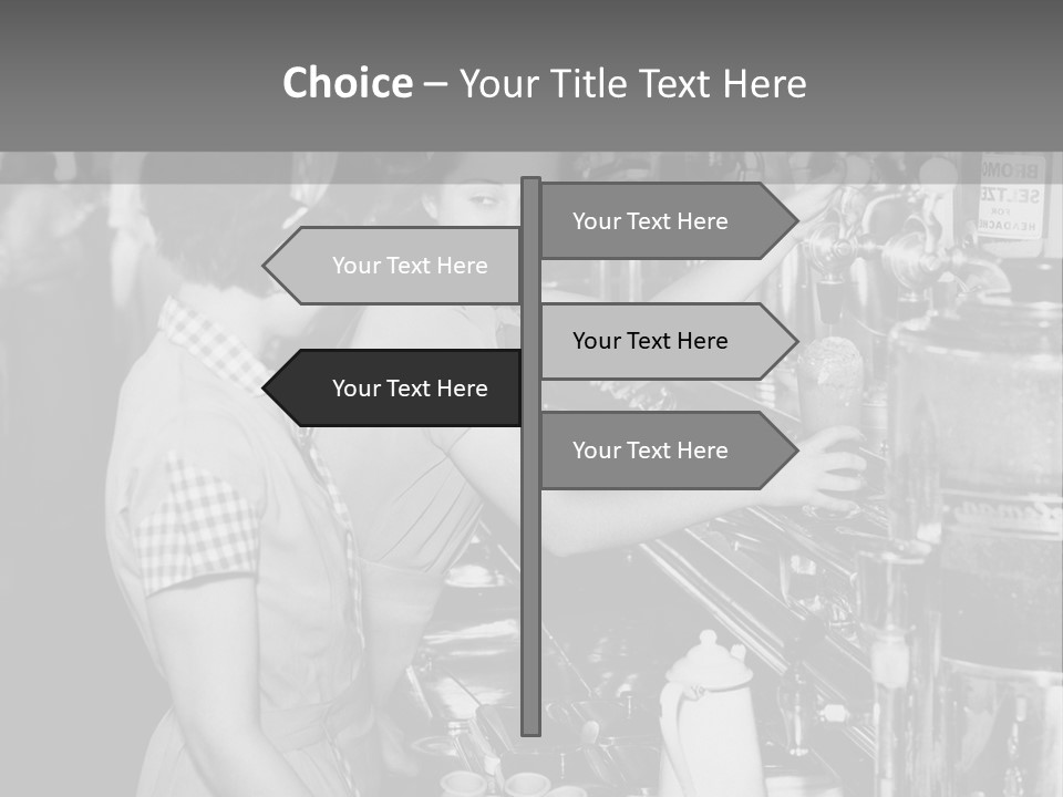 Globe Downtown Grey PowerPoint Template