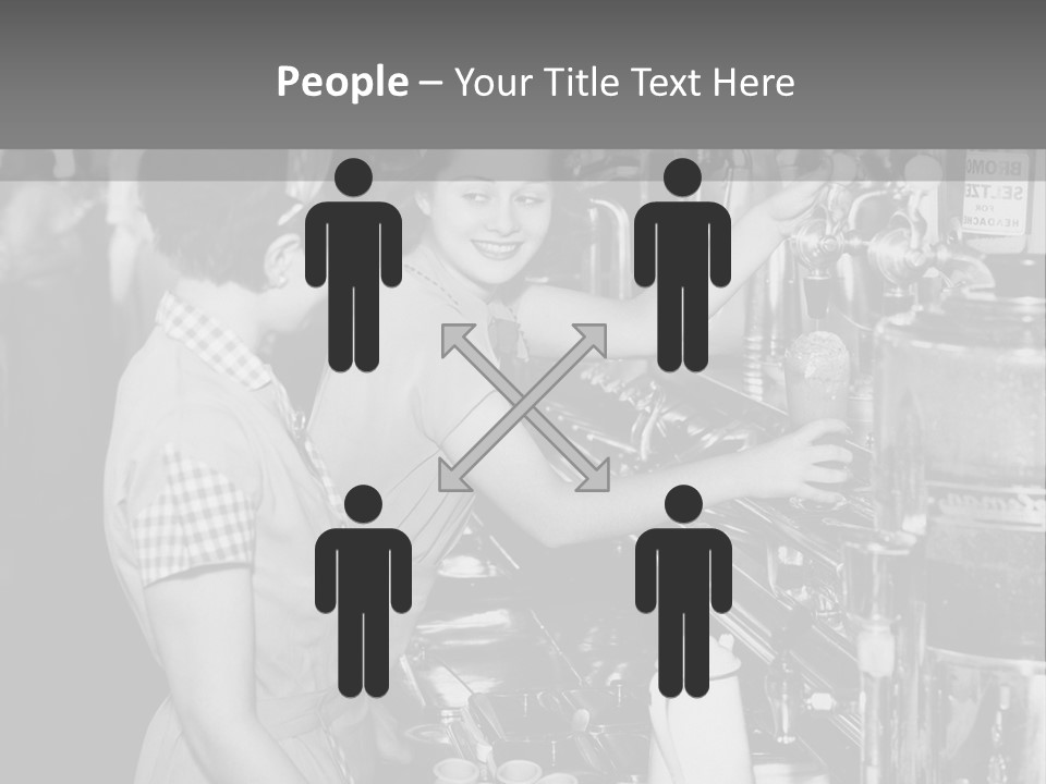 Globe Downtown Grey PowerPoint Template