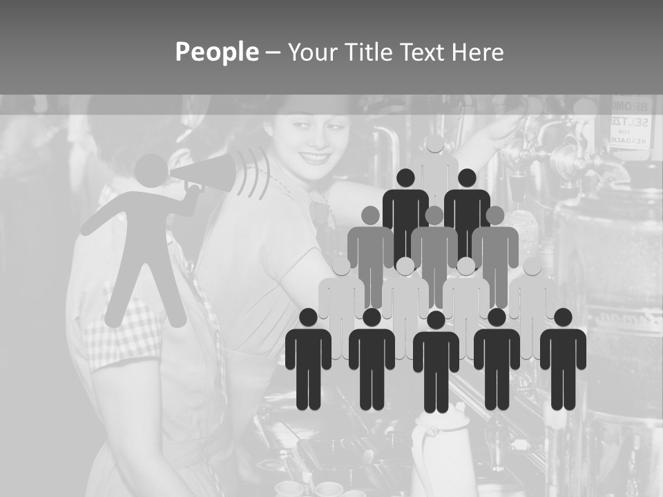 Globe Downtown Grey PowerPoint Template