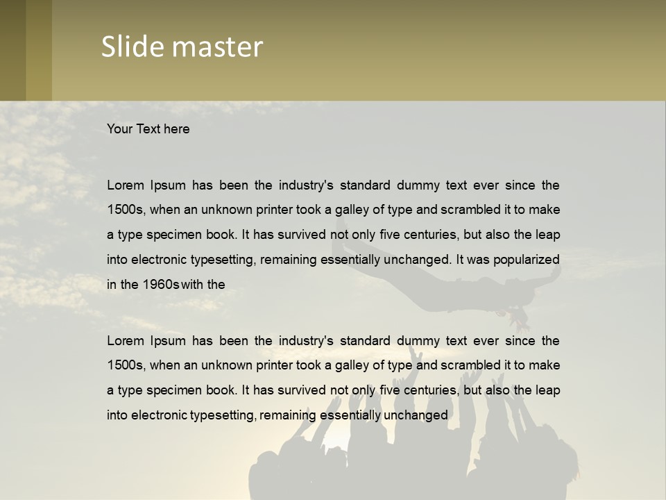 Shape Town Background PowerPoint Template