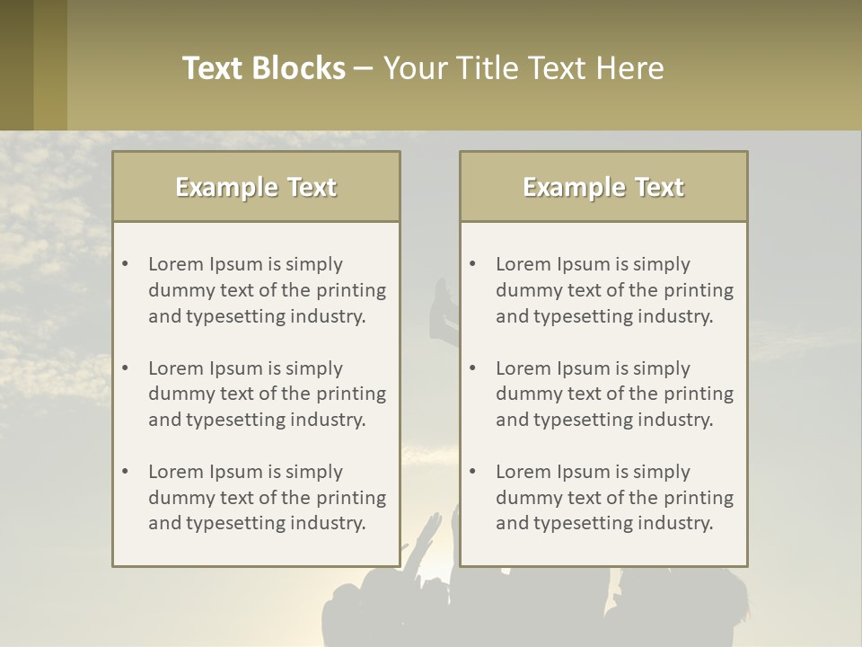 Shape Town Background PowerPoint Template