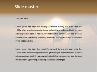 Light Skyscraper Planet PowerPoint Template