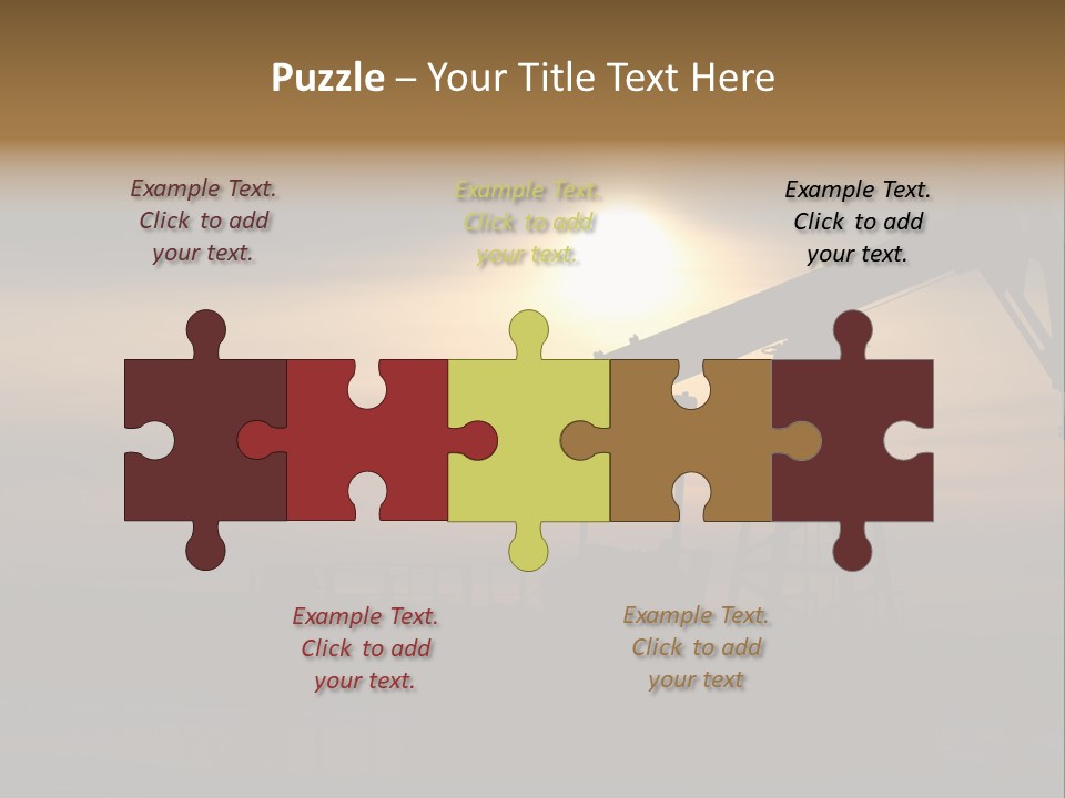 Light Skyscraper Planet PowerPoint Template