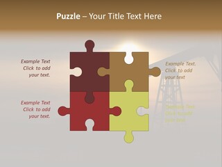 Light Skyscraper Planet PowerPoint Template