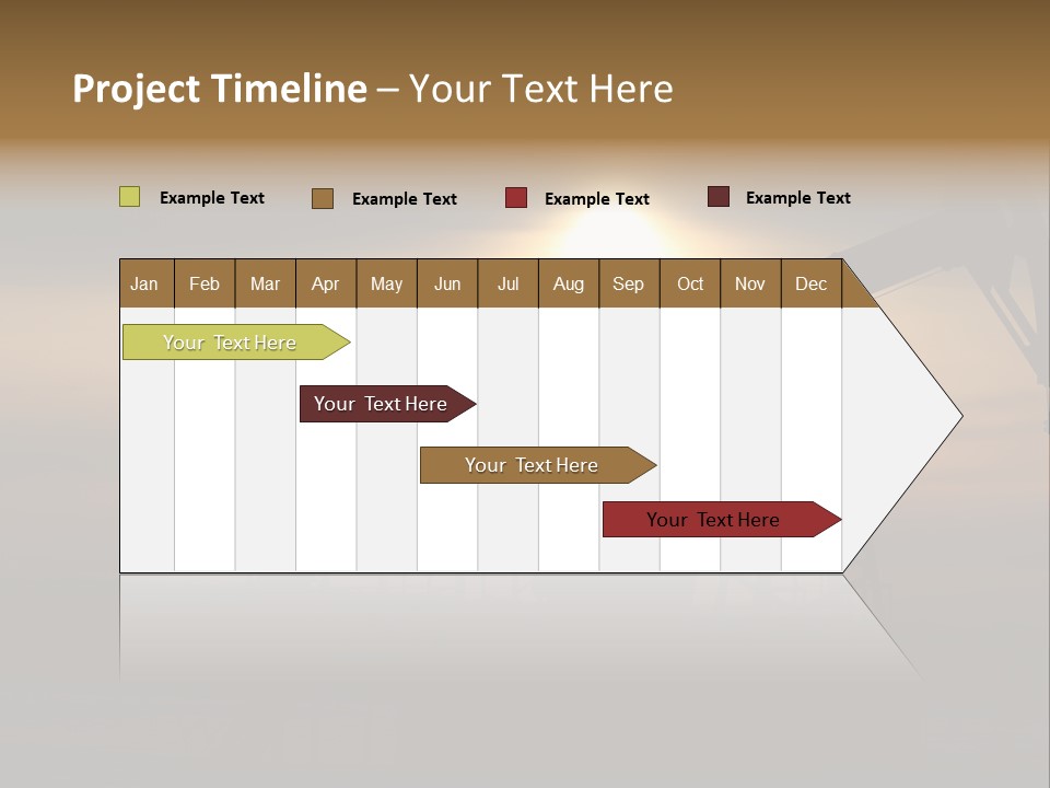 Light Skyscraper Planet PowerPoint Template
