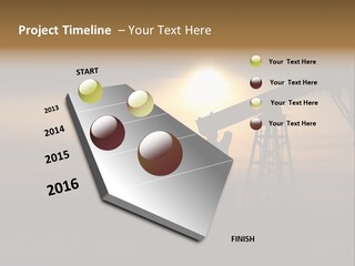 Light Skyscraper Planet PowerPoint Template