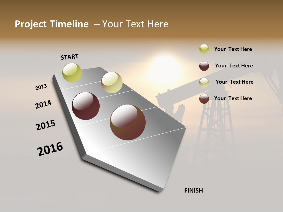 Light Skyscraper Planet PowerPoint Template