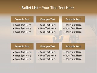 Light Skyscraper Planet PowerPoint Template