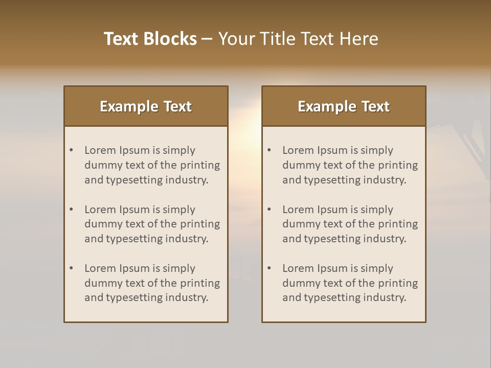 Light Skyscraper Planet PowerPoint Template