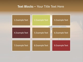 Light Skyscraper Planet PowerPoint Template