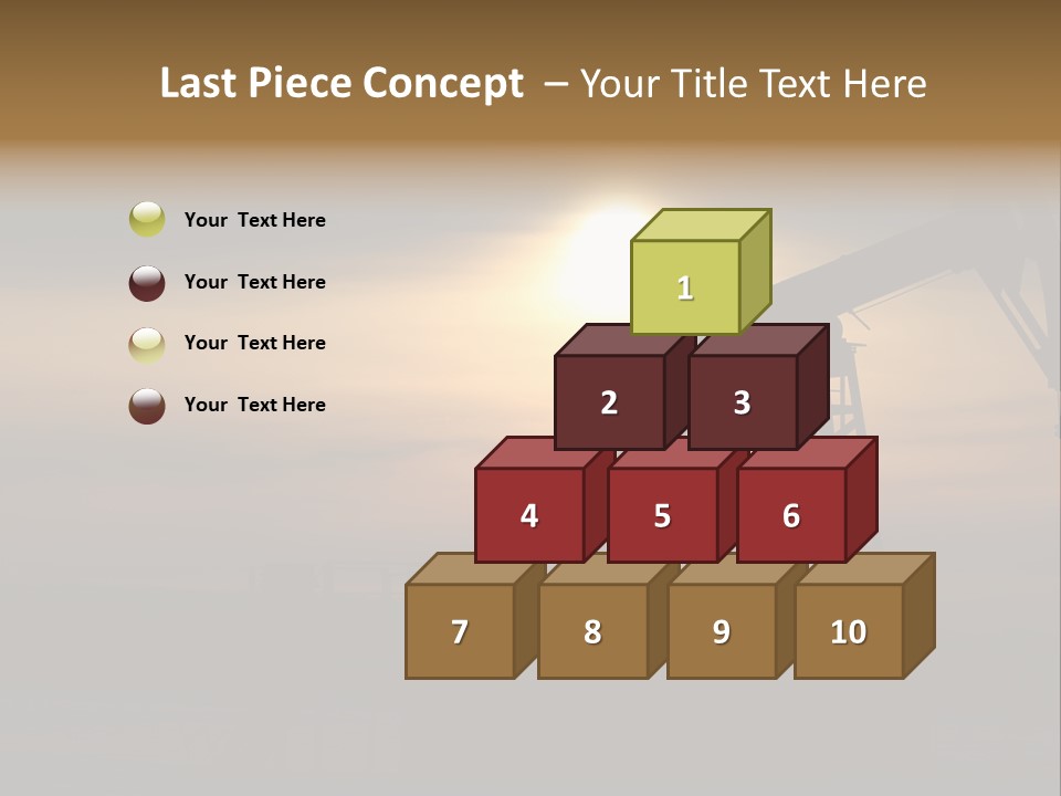 Light Skyscraper Planet PowerPoint Template