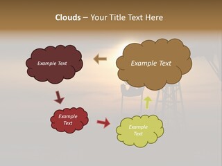 Light Skyscraper Planet PowerPoint Template