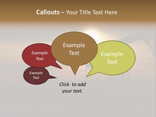 Light Skyscraper Planet PowerPoint Template