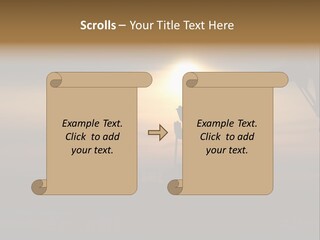 Light Skyscraper Planet PowerPoint Template