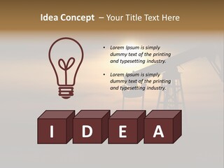 Light Skyscraper Planet PowerPoint Template