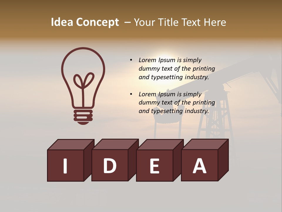 Light Skyscraper Planet PowerPoint Template