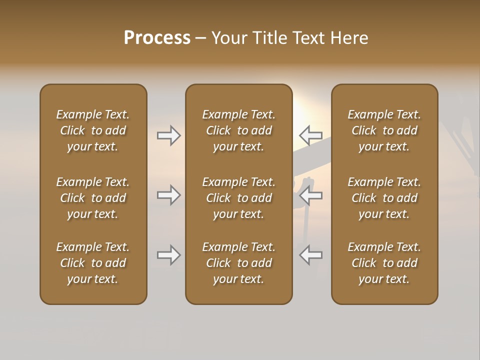 Light Skyscraper Planet PowerPoint Template