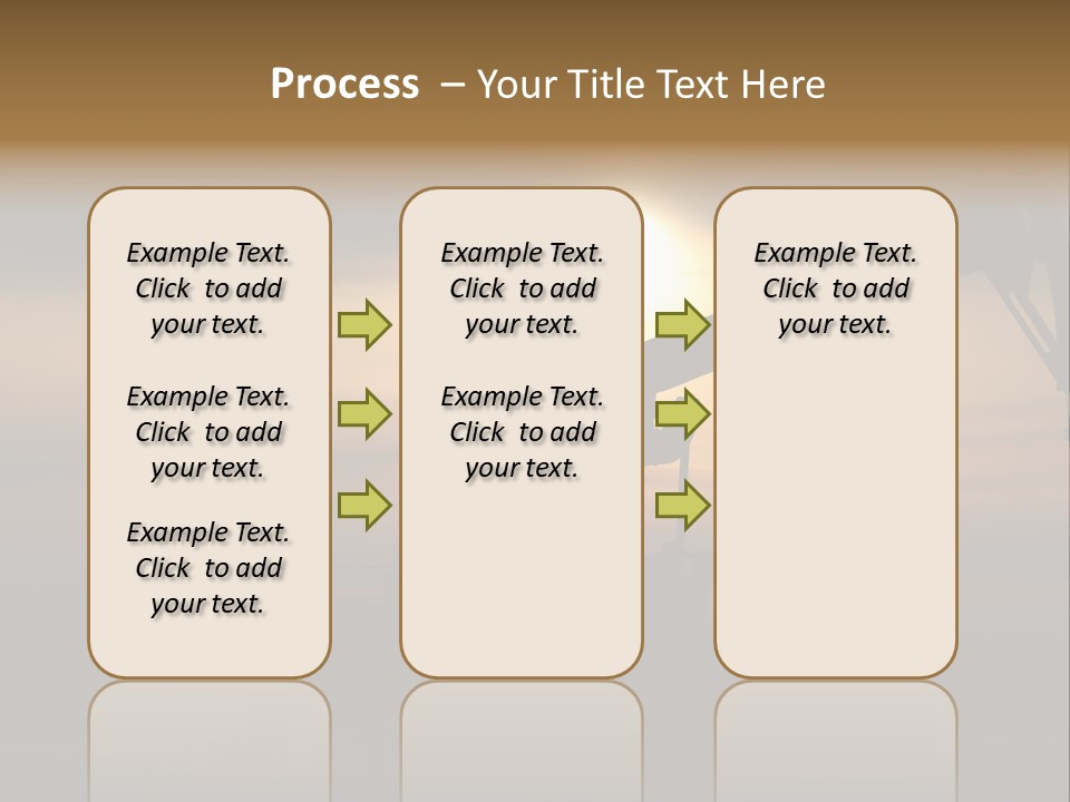 Light Skyscraper Planet PowerPoint Template