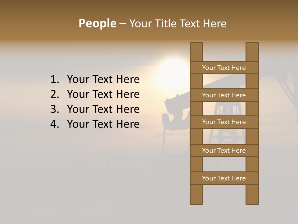 Light Skyscraper Planet PowerPoint Template