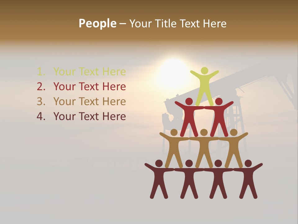 Light Skyscraper Planet PowerPoint Template