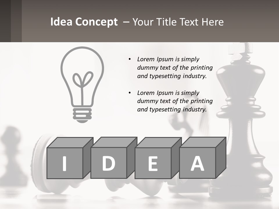 Square Ball Design PowerPoint Template