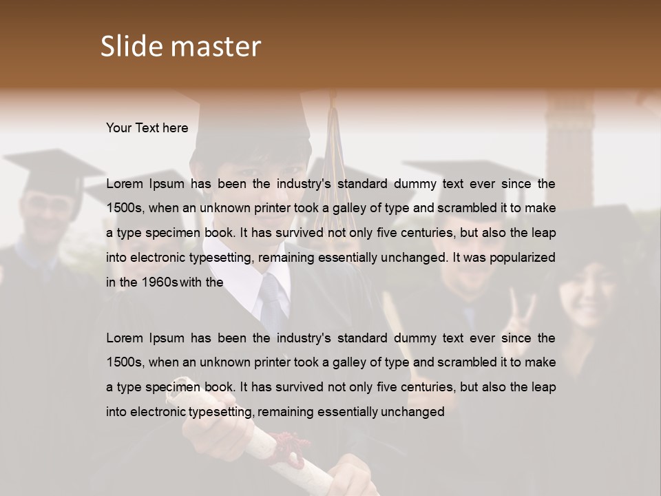 Light Cube Illustration PowerPoint Template