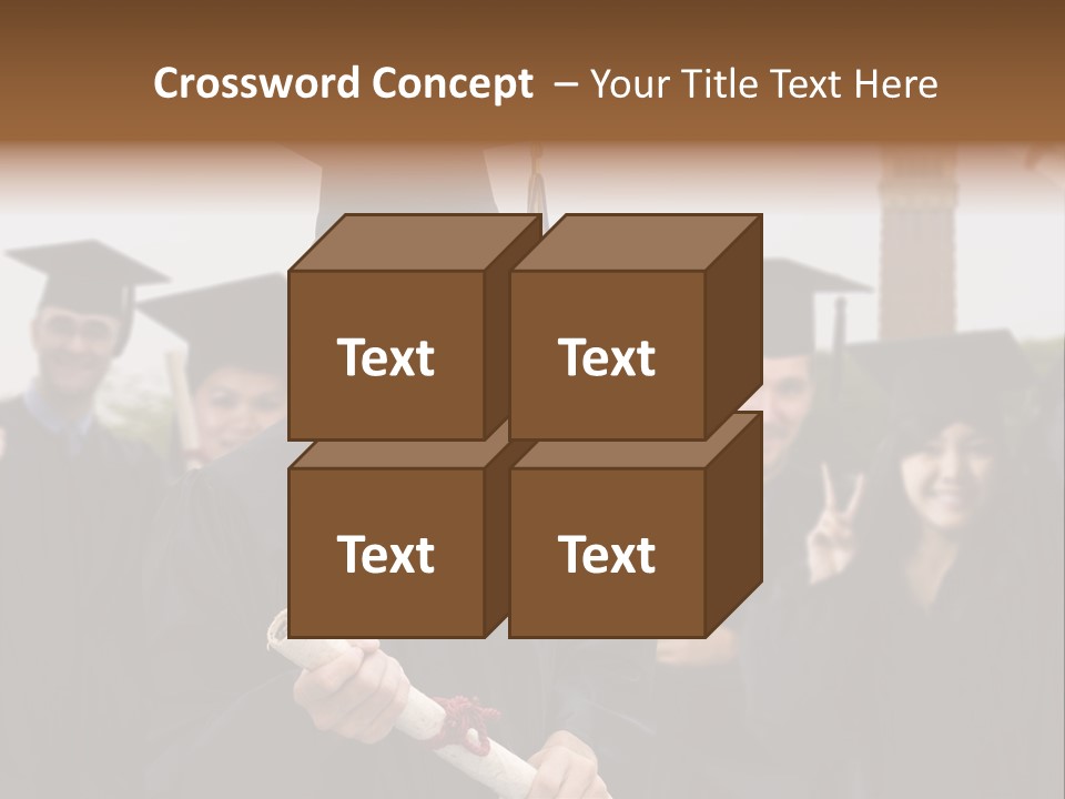 Light Cube Illustration PowerPoint Template