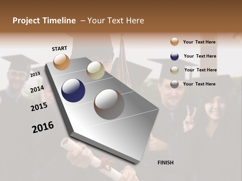 Light Cube Illustration PowerPoint Template
