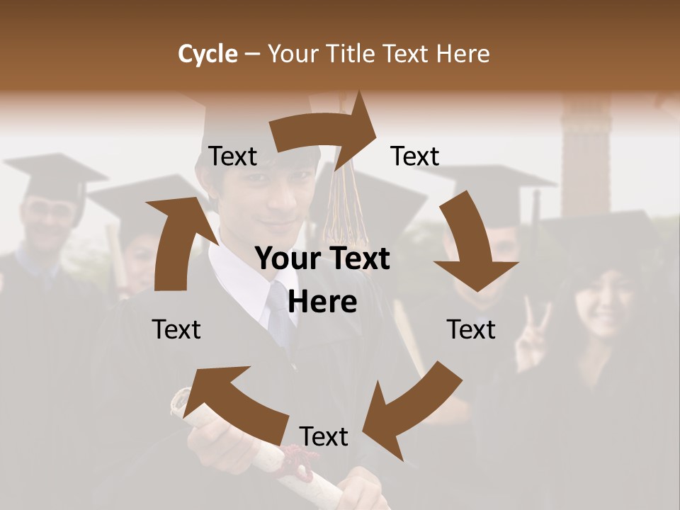 Light Cube Illustration PowerPoint Template