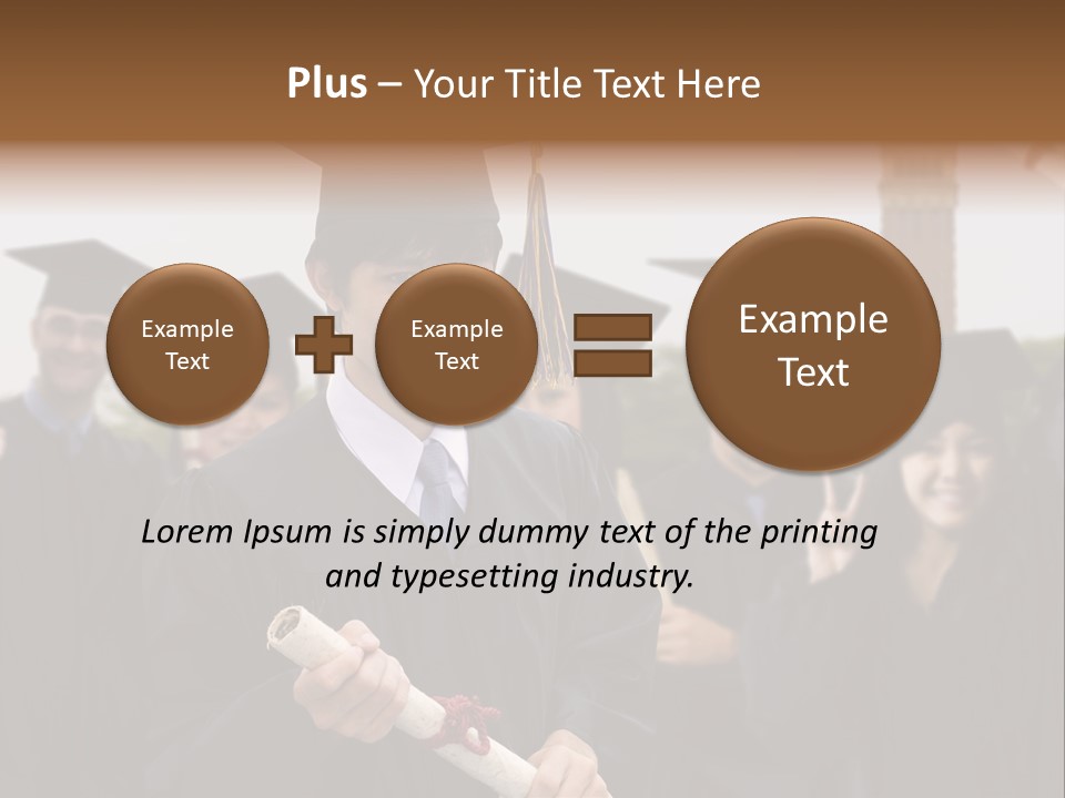 Light Cube Illustration PowerPoint Template