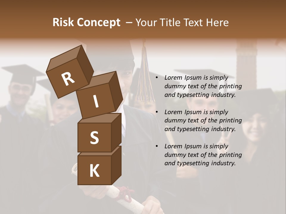 Light Cube Illustration PowerPoint Template