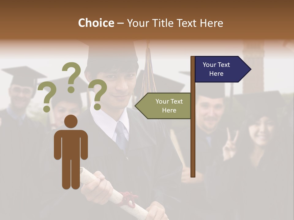 Light Cube Illustration PowerPoint Template