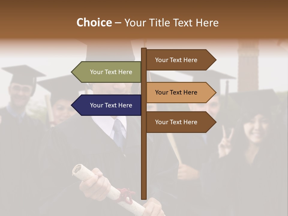 Light Cube Illustration PowerPoint Template