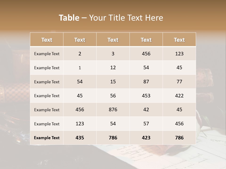 Tall Global Environment PowerPoint Template