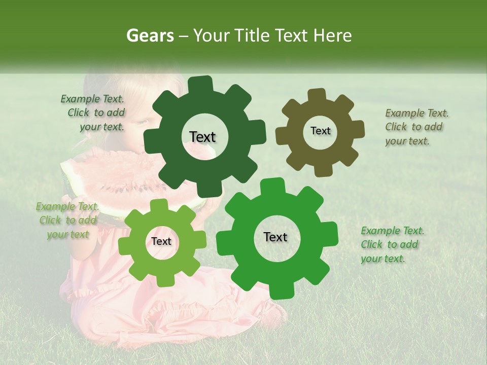 Illustration Town Concept PowerPoint Template