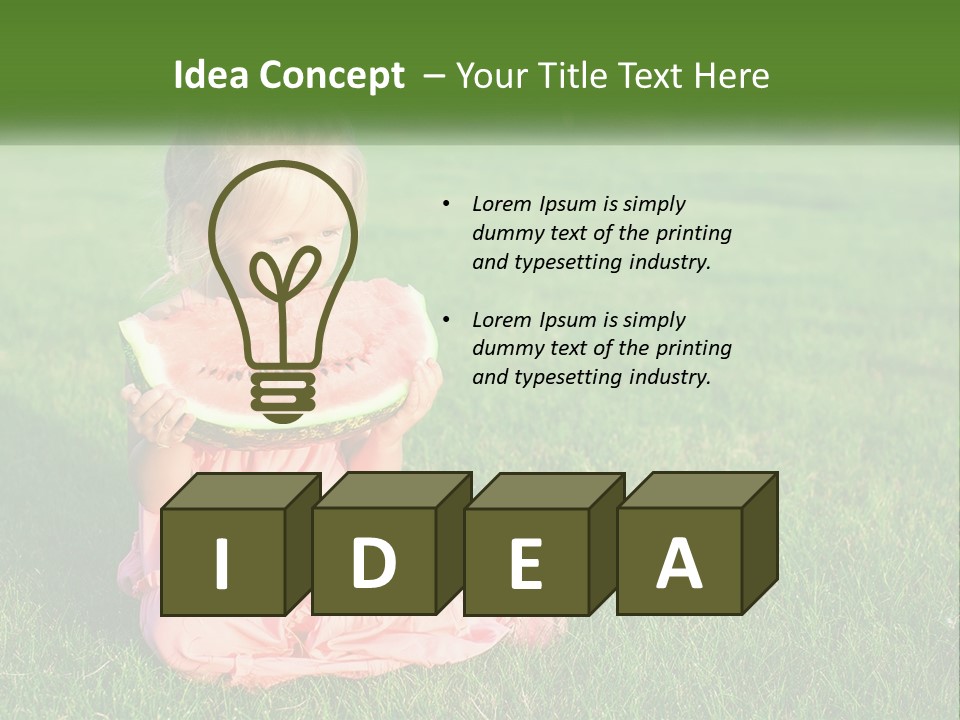 Illustration Town Concept PowerPoint Template