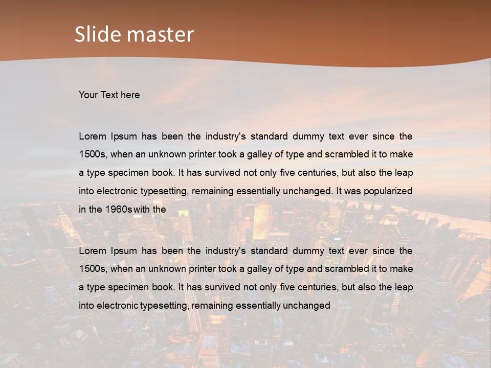 Render Metropolis Graphic PowerPoint Template