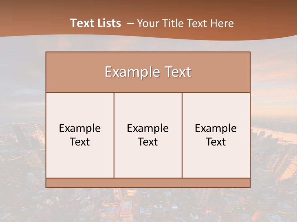 Render Metropolis Graphic PowerPoint Template