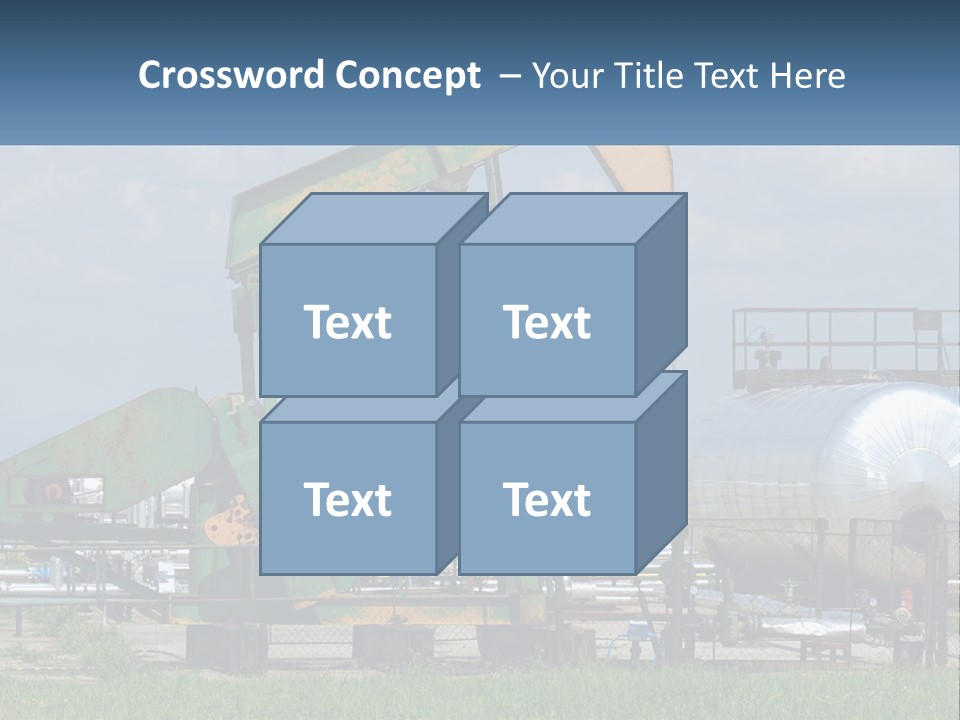Earth Cube Skyscraper PowerPoint Template