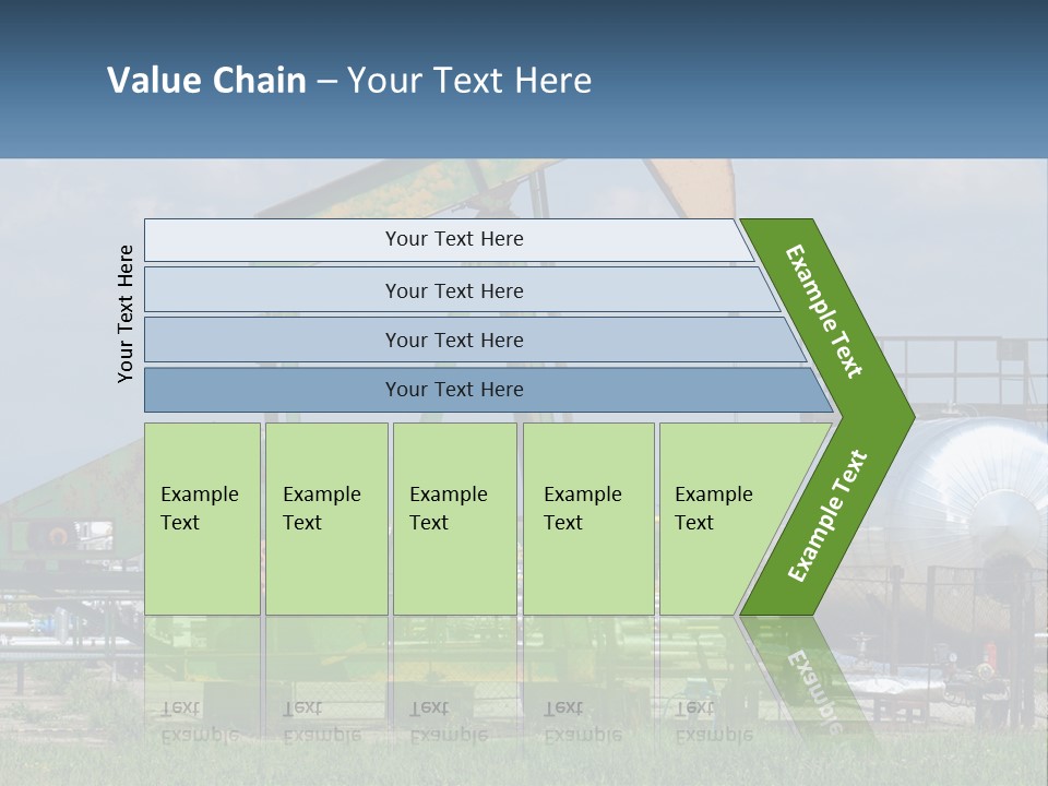 Earth Cube Skyscraper PowerPoint Template
