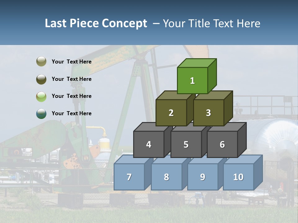 Earth Cube Skyscraper PowerPoint Template